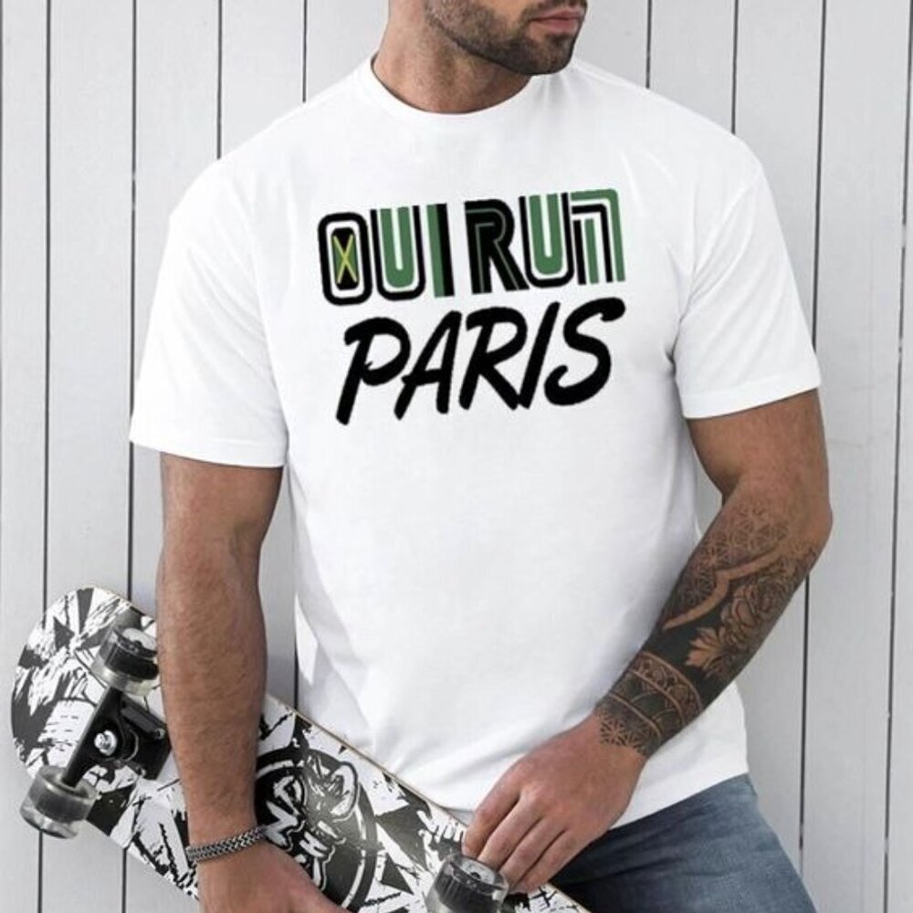 Donald Oliver Oui Run Paris Retro Sports Fan Graphic Collector City Pride